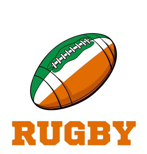 Ireland Rugby Ball T-Shirt (Black)